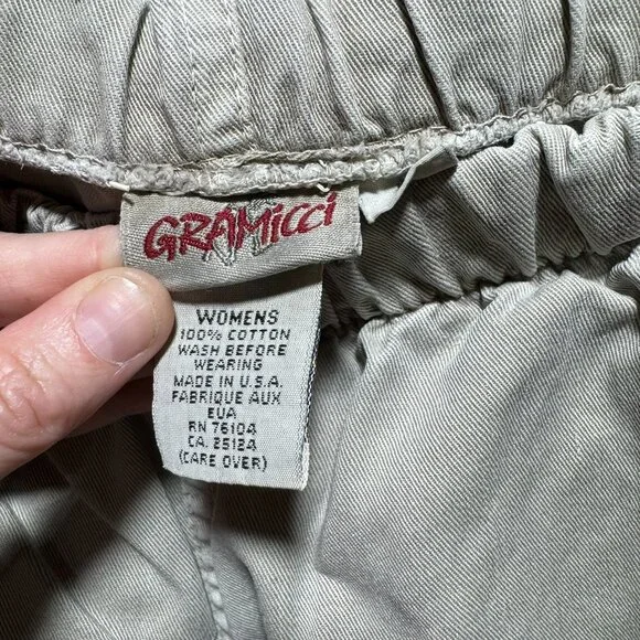 GRAMICCI ORIGINAL FREEDOM PANTS Small Green 100% COTTON. VTG - Picture 3 of 9